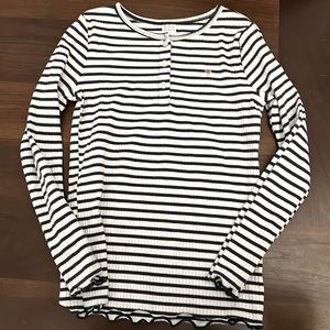 Carter’s long sleeved striped navy/white girl’s shirt